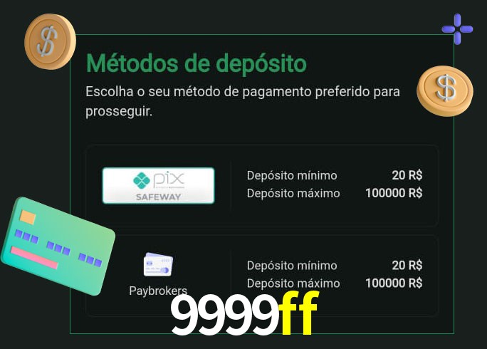 O cassino 9999ff oferece uma grande variedade de métodos de pagamento