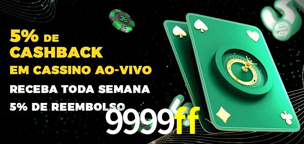 Promoções do cassino ao Vivo 9999ff